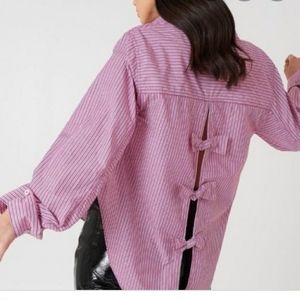 Free people oversized button down